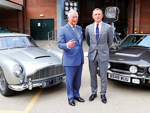 Prince Charles with Daniel Craig.