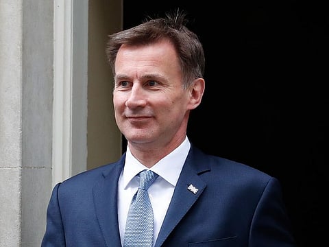 Jeremy Hunt Britain's Secretary of State for Foreign and Commonwealth Affairs leaves 10 Downing Street following a cabinet meeting in London, Tuesday, June 11, 2019.