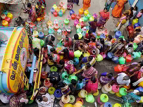 India has 18 per cent of the world’s population but about 4 per cent of its freshwater resources. Around 600 million Indians face high to extreme high-water stress.