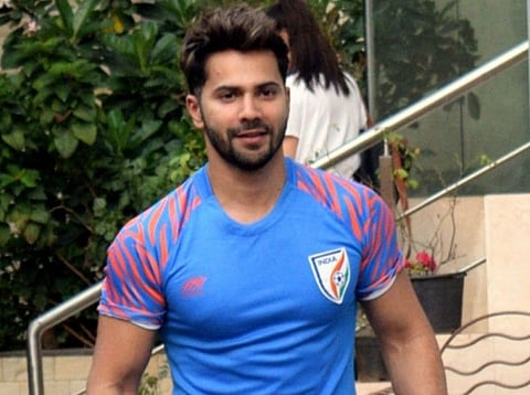 Actor Varun Dhawan seen at Andheri in Mumbai.