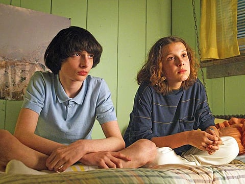 Finn Wolfhard and Millie Bobby Brown.