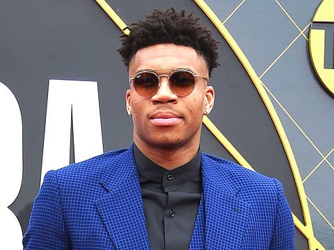 Greek basketball player Giannis Antetokounmpo