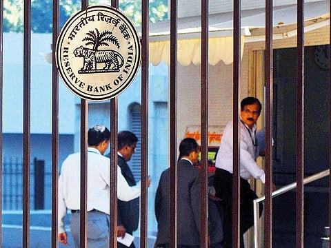 Staff enter the RBI headquarters in Mumbai.  (File picture)