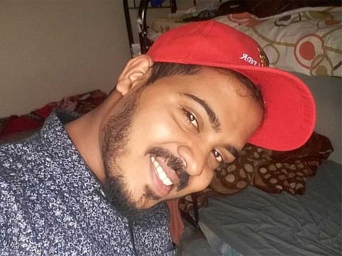 A selfie taken by Rajesh on Saturday. Until Friday, Rajesh and his colleagues had been living without money for food and power.