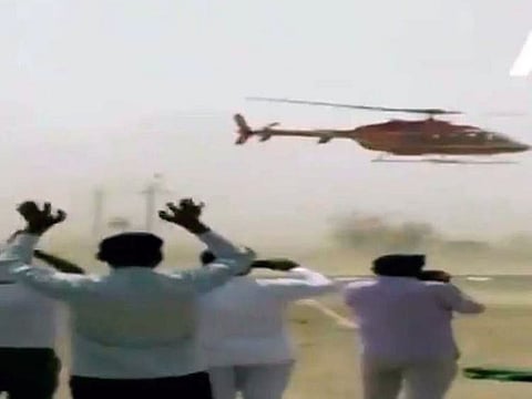 Helicopter in India carrying MP, loses control