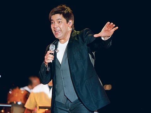 A file photo of the Philippines' Concert King Martin Nievera at his concert at the Zabeel Park in Dubai.