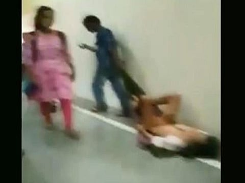 Caught on camera: Patient dragged on a bedsheet to the x-ray room by the staff at a medical college in Madhya Pradesh, India