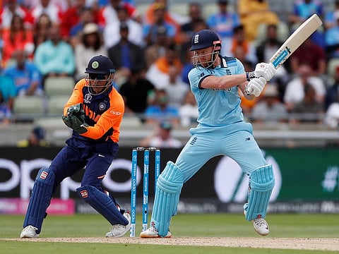 England's Jonny Bairstow in action.