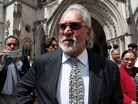 Indian business man Vijay Mallya leaves the High Court for a lunch break as he appeals against extradition to India to face fraud charges at the Royal Courts of Justice in London, Tuesday, July 2, 2019.