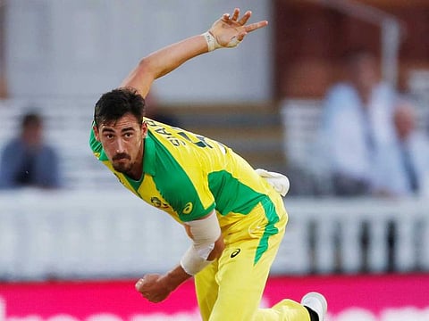 Australia's southpaw seamer Mitchell Starc