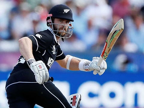 New Zealand's Kane Williamson in ation against England.