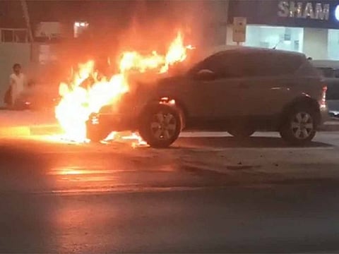 Car on Fire