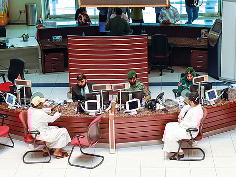 File photo of Al Barsha police station.