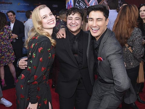Hollywood, CA – June 26, 2019: Angourie Rice, Zach Barack and Remy Hii at the World Premiere of Columbia Pictures' "Spider-Man: Far From Home" at the TCL Chinese Theatre. The film is in theaters Tuesday, July 2nd. (Photo by Stewart Cook/for Sony Pictures/Shutterstock)
