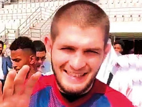 Russian fighter Khabib Nurmagomedov is happy with his comeback.