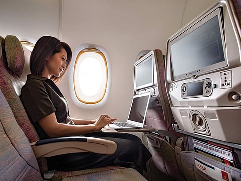 Emirates’ passengers bound for the US will soon be able to enjoy Wi-Fi, mobile service connectivity and Live TV broadcast, even when flying 40,000 feet over the North Pole and Artic circle.