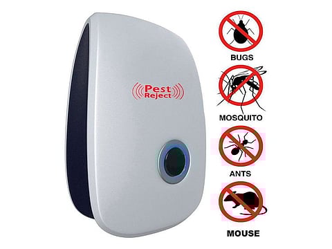 Ultrasonic pest-control devices emit highfrequency sound waves that can drive insects and pests away.