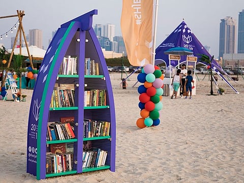Sharjah has launched mobile beach library to promote reading in the Emirate.