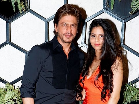 Actor Shah Rukh Khan with daughter Suhana.