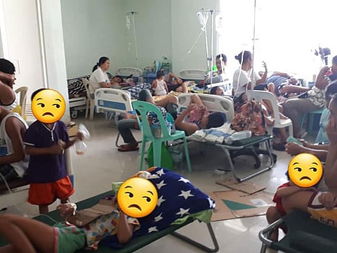 The Philippine Information Agency showed a hospital ward with dengue patients, mostly children, inside the provincial hospital in Sorsogon province where more than 1,600 suspected dengue cases had been recorded by local health authorities.