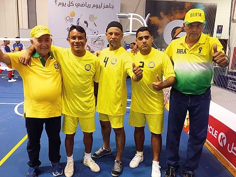 The Brazilian national Sepaktakraw team took part in the annual tournament held at the Dubai World Trade Centre's Dubai Sports World