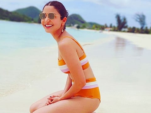 Anushka Sharma captioned the image: "Sun kissed & blessed."