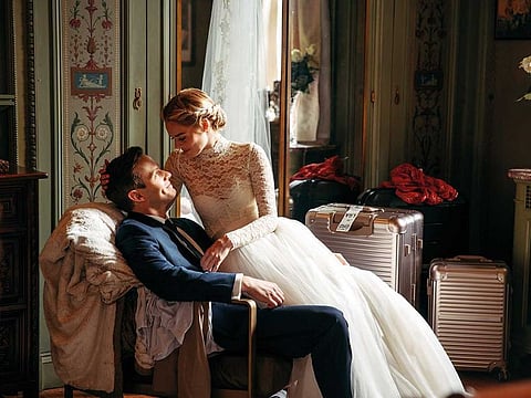 Henry Czerny and Samara Weaving in ‘Ready or Not’.