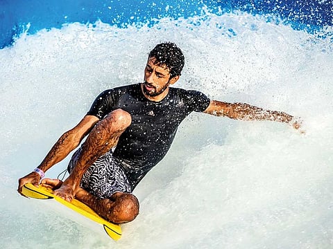 The WaveOz 180 FlowRider is Laguna Water Park’s star attraction and spans 187 feet wall-to-wall. It can accommodate 3-4 surfers or body boarders simultaneously. It is suited to both beginners and professionals and is one of only three in the world.