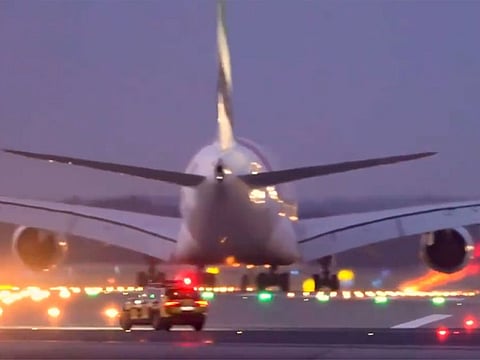 File picture of one of Emirates A380 aircraft in action.