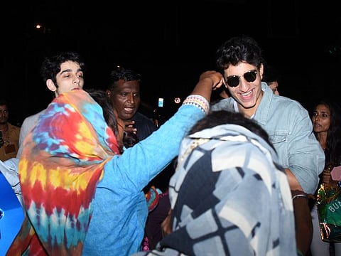 Ibrahim Ali Khan, son of actor Saif Ali Khan and actress Amrita Singh seen at Bandra in Mumbai.