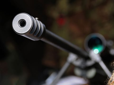 Sniper rifle. For illustrative purposes only.