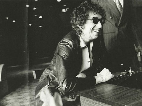In this handout photo received by AFP on August 22, 2019, Bob Dylan looks on during a photo taken in 1978 while on tour in Europe. From Bob Dylan's first hard-driving blues number at summer camp to the rollicking Rolling Thunder Revue concert tour, the legendary musician's childhood best friend had a front row seat to the action. Now Louie Kemp has released a backstage pass of sorts into the mythology of Dylan, in the form of a memoir released this week, dishing on everything from the folk hero's Passover Seder meal with Marlon Brando to his own food fight at a Chinese restaurant with Joan Baez. The duo first met in northern Wisconsin in 1953, when Dylan was still Bobby Zimmerman, 12 years old, his guitar already attached as if a limb. - RESTRICTED TO EDITORIAL USE - MANDATORY CREDIT "AFP PHOTO / Louie Kemp collection/ HO" - NO MARKETING NO ADVERTISING CAMPAIGNS - DISTRIBUTED AS A SERVICE TO CLIENTS
 / AFP / Louie Kemp collection / HO / RESTRICTED TO EDITORIAL USE - MANDATORY CREDIT "AFP PHOTO / Louie Kemp