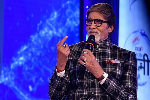 Indian Bollywood actor Amitabh Bachchan takes part in a launch event for the water conservation effort "Mission Paani" in Mumbai on August 27, 2019. / AFP / Sujit Jaiswal