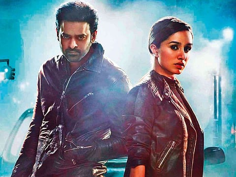 Prabhas and Shraddha Kapoor in the movie.