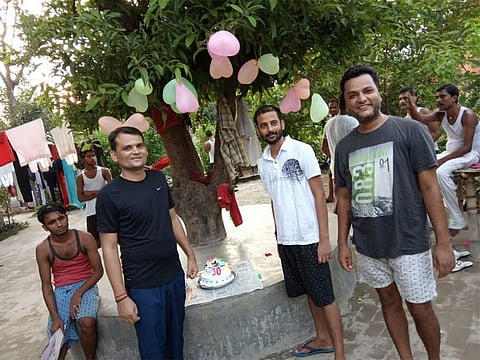 Murder convict celebrates birthday with inmates in a Bihar prison