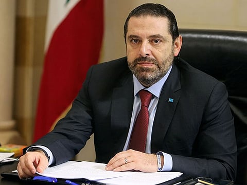File: Lebanese Prime Minister Saad Al Hariri is seen during the meeting at the governmental palace in Beirut, Lebanon.