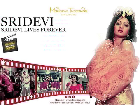 Sridevi's wax sculpture joins the likes of Marilyn Monroe, Bruce Lee, Priyanka Chopra Jonas and Shahid Kapoor who are all housed in Singapore Madame Tussauds.