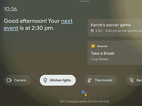 With the Ambient Mode, one can see upcoming calendar appointments and more