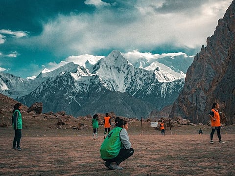 Most of the players belong to Shimshal in Hunza region of Gilgit-Baltistan, which is home to some 2,000 residents. It is also the home of Pakistan’s first woman mountaineer Samina Baig. Image Credit - Al Shams Women FC