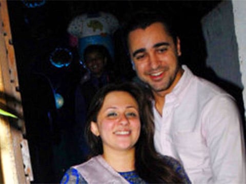 Actor Imran Khan with his wife Avantika Malik in 2014.