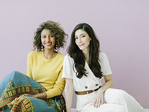 Amina Grimen and Ayat Toufeeq, the founders of powder.ae.