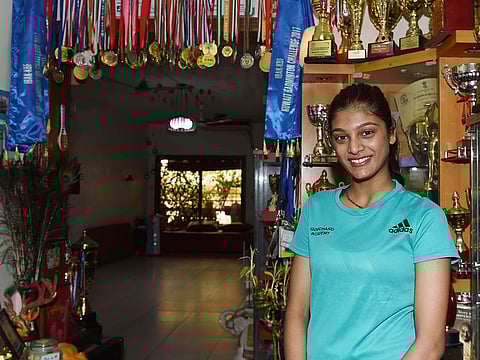 Tanisha Crasto at home in Dubai.