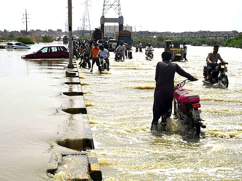 A flooded street in Karachi. The handling of the flooding offered a glaring example of the malaise afflicting the administration.
