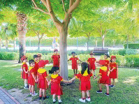 Kids were taught about the importance of trees and their role in making Earth a liveable planet.