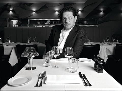 Marco Pierre White at his restaurant in Birmingham.