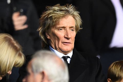 (FILES) In this file photo taken on December 05, 2017 Scottish singer Rod Stewart takes his seat for the UEFA Champions League Group B football match between Celtic and Anderlecht at Celtic Park stadium in Glasgow, Scotland. Rod Stewart has been given the all-clear after battling prostate cancer, the British pop stalwart has revealed on September 16, 2019. The 74-year-old, who released his 30th studio album last year, told the audience at a weekend prostate charity fundraiser that he was diagnosed two years ago.
/ AFP / Andy BUCHANAN