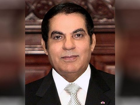 Tunisia's President Zine Al Abidine Bin Ali