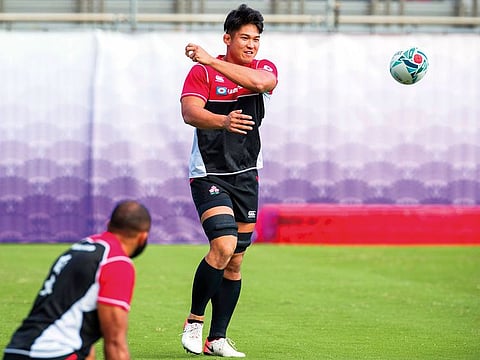 Japan flanker Kazuki Himeno.