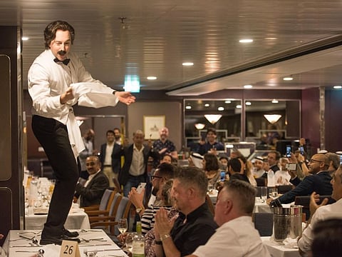 During the Failty Towers show on the Queen Elisabeth 2. Dubai. Photo: Antonin Kélian Kallouche/Gulf News