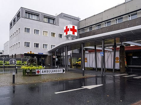 A general view of the Kuopio University Hospital in Kuopio, Finland, October 1, 2019.